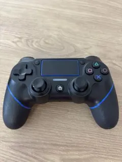 ワイヤレスコントローラー PS4 ブラック/ブルージャンク品充電差し込み口潰れ
