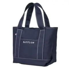 BAYFLOW 底板付き 収納5ポケット ロゴトートバッグ NAVYのサムネイル