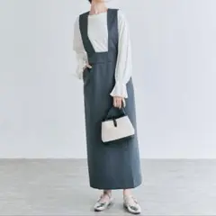ストレートジャンパースカート　L