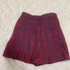 GIRLS チェックプリーツミニスコート UNIQLO