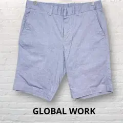 グローバルワーク GLOBAL WORK ハーフパンツ L ブルー メンズ