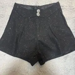 GRL ツイードビジューボタンショートパンツ[ac2219]