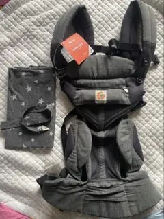 エルゴベビー オムニ360 メッシュ抱っこ紐 グレー 授乳ケープ付き商品タグ付き