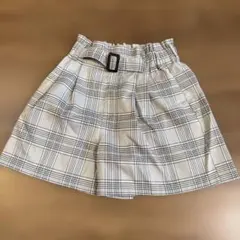 チェック柄ウエストゴムショートパンツ 140