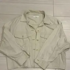 MOUSSY ベージュ クロップドジャケット