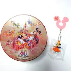 東京ディズニーリゾート 40周年 空き缶　キーホルダー