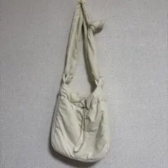 DISCOAT アイボリー ショルダーバッグ
