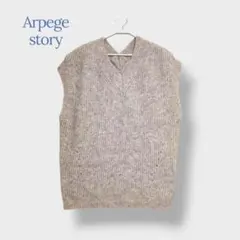 ＊Arpege story＊ サイズ2 ニット チュニック丈 ノースリーブのサムネイル