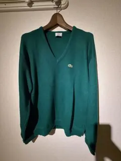 IZOD Lacoste ダークグリーン ニットセーター XXL