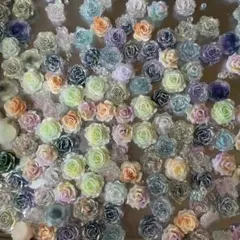 ソフト薔薇　100個セット　樹脂製バラパーツ 多色 100個