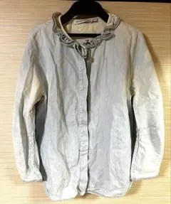 SEE BY CHLOE フリルネック デニムシャツ 七分袖のサムネイル