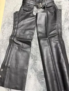 チャップス　ハーレー　バイカー調 本革　サイドZIP 裾スナップ S チャップス ハーレー バイカー調 本革 サイドZIP 裾スナップ S - メルカリ