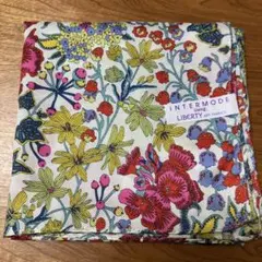 【新品未使用】インターモード　リバティ　シルク混ハンカチ
