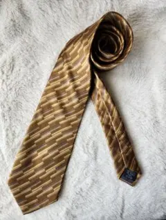 pierre cardin ブラウン系 ネクタイ シルク100%