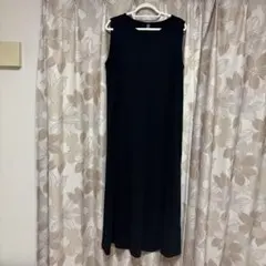 【新品未使用】SHEIN CURVE ブラックノースリーブワンピース OXL