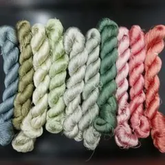 織物、組紐、刺繍手芸用絹糸413