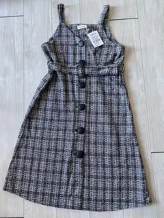 新品【CHILLE ANAP ミックスツイードボタンポイントワンピース】のサムネイル