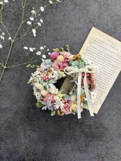 ドライフラワーリースa15