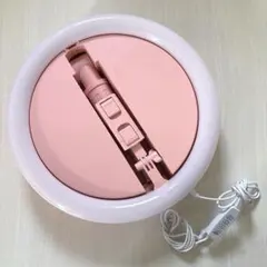 LEDリングライト 折畳み式 スタンド一体式 29cm USB給電式 3色モード