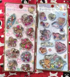 【匿名配送】ウォーターinシール 日焼けサンリオシリーズ2個セット　①