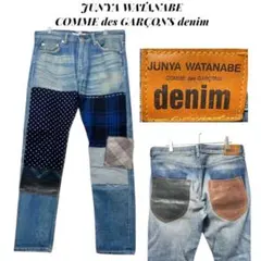 06AW JUNYA WATANABE リーバイス再構築 パッチワークカモフラ 06AW JUNYA WATANABE パッチワークカモフラ デニムパンツ - メルカリ