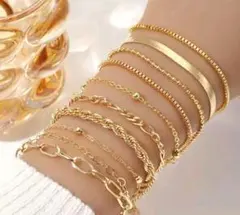 ☆ゴールドブレスレット10本セット☆