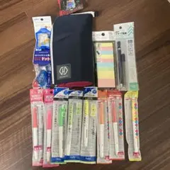 ◆新品◆NEOCRITZペンケース、フリクションペン８本他文房具セット 進級進学