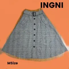 INGNI チェック柄 フレアスカート Mサイズ