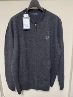 【新品未使用】FRED PERRY ジップ カーディガン ウール100%