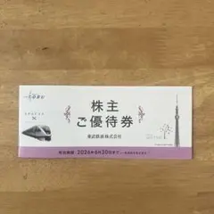 Tobu 株主ご優待券 （東武鉄道株式会社）