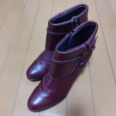 REGAL　ワインレッド　本革ショートブーツ