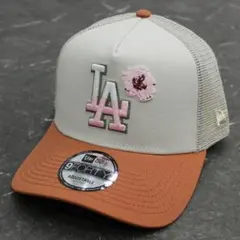 NEW ERA LA ドジャース メッシュキャップ 海外モデル フラワー 花刺繍
