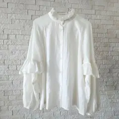 ［超美品］45R / インドカディのチュールフリル 白 55000円 超美品］45R / インドカディのチュールフリル 白 55000円 - メルカリ