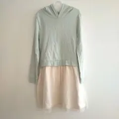 子供服130 ワンピース　春服　長袖　チュール付き