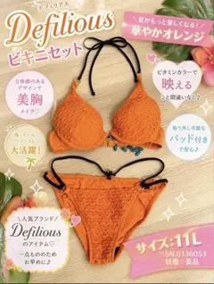 【美品】Defilious ビキニセット オレンジ 11Lのサムネイル