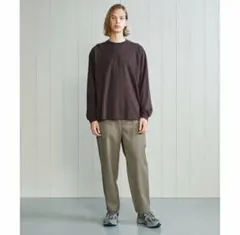 <H>WOOL VACANT EASY PANTS beige S