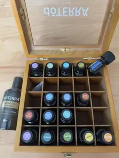dōTERRA ドテラ エッセンシャルオイル 収納木箱 ココナッツオイルのサムネイル
