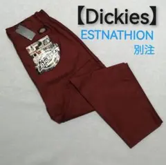 ♂新品・別注・チノパン【Dickies】ESTNATION　赤　Sのサムネイル