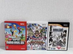 Wiiソフト3本 スーパーマリオブラザーズ ドラゴンクエスト バイオハザード