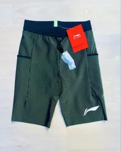 生産終了 リーニン Li-ning ハーフタイツ 赤黒 Lサイズ - メルカリ