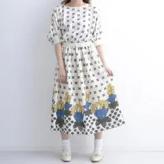 merlot plus新品エキゾチックソイル半袖レディースワンピース夏