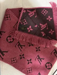 LOUIS VUITTON モノグラム マフラー ピンクのサムネイル