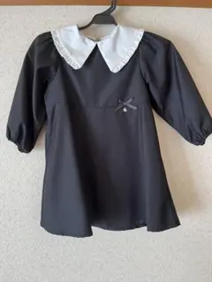 [値下げ中]après les cours ブラック襟付きワンピース 100cm