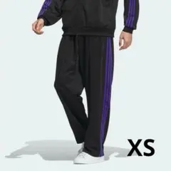 アディダス　オリジナルス　ベッケンバウアー　トラックパンツ 黒　紫　XS