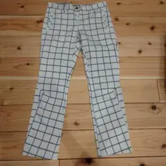 adidas ゴルフパンツ チェック柄 メンズ　アディダス