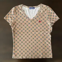 BURBERRY BLUE LABEL ノバチェック Vネック Tシャツ Mのサムネイル