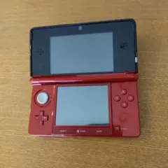 ニンテンドー3DSフレアレッド＆ケース(クロス付き)＆ボタンカバー セット