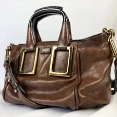 Chloe ETHEL クロエ エテル 2wayショルダーバッグ 本革 レザー クロエChloe ETHEL エテル 2WAYレザーハンドバッグ ピンク (K-127052)