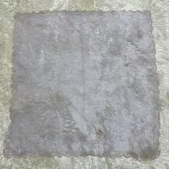 レース調 ショール 約68cm ブルー系 ヴィンテージ リメイク素材可