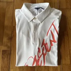 DESCENTE ゴルフ ポロシャツ L ホワイト